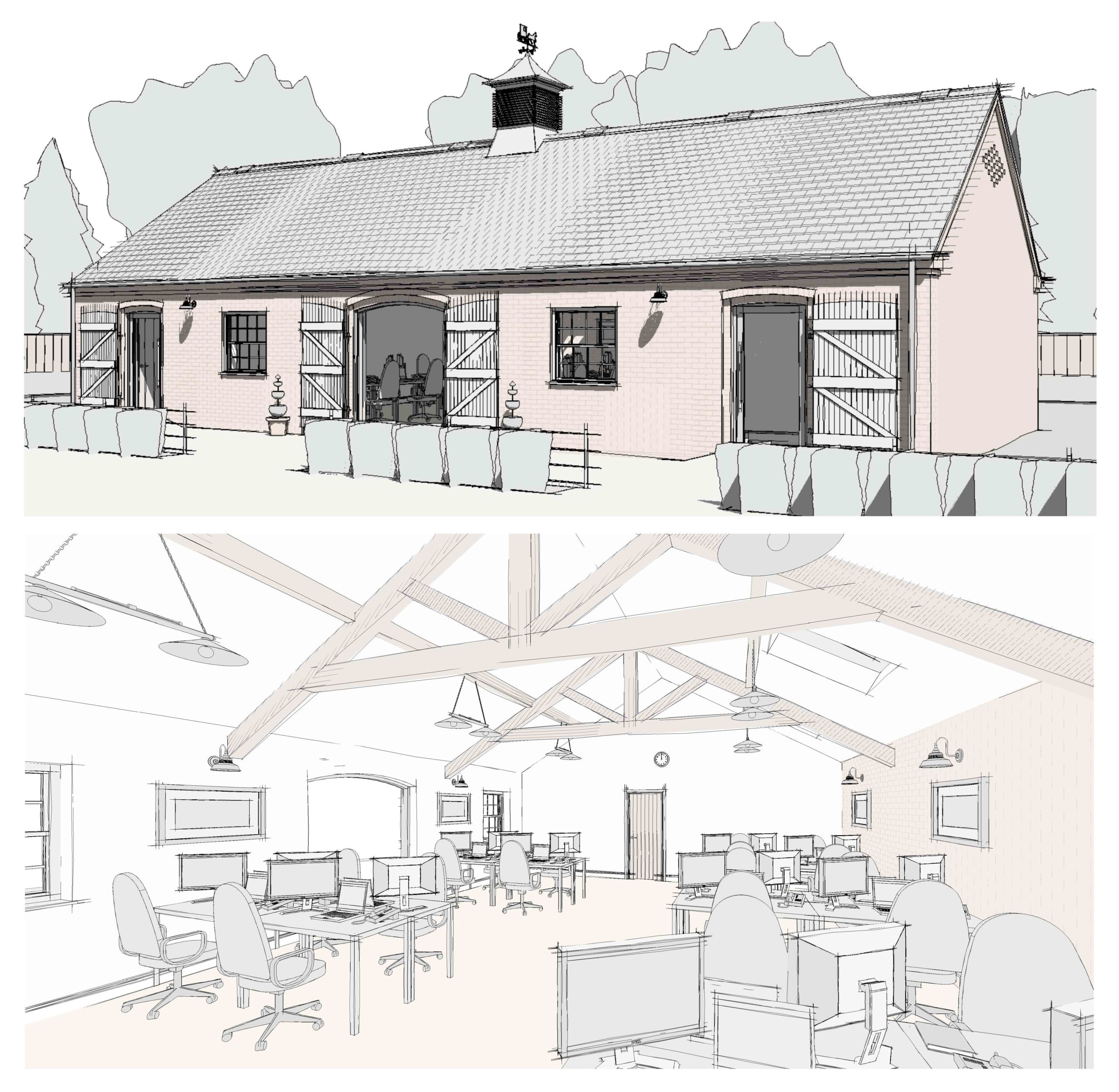 Rural office Staffordshire planning permission